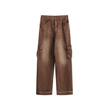 Retro Workwear Casual Pants For Men And Women