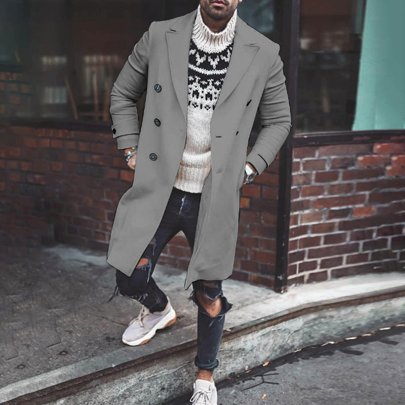 New Solid Color Casual Jacket Coat Men's