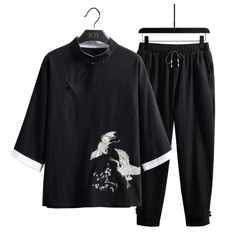 Summer New Chinese Style Suit Men