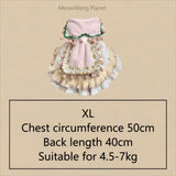 Dog Cat Clothes Pet Apparel Handcrafted Double Layer Princess Dress For Small Dogs Cats All Season Luxury Pet Apparel Custom Made Elegance Comfort Luxury Pet Gift For Cats Dogs
