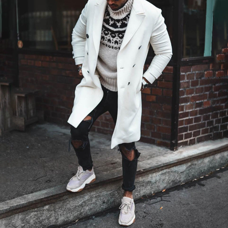 New Solid Color Casual Jacket Coat Men's