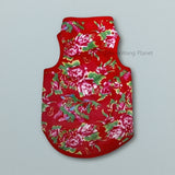 Dog Cat Clothes Pet Apparel Premium Lightweight Summer Pet Vest Breathable Chinese Inspired Design With Bold Floral Pattern For Small Medium Dogs And Cats Stylish Comfortable Warm Weather Apparel Luxu