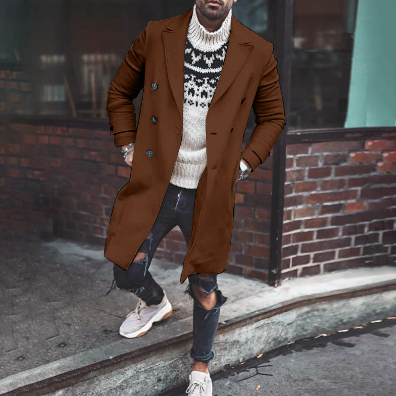 New Solid Color Casual Jacket Coat Men's