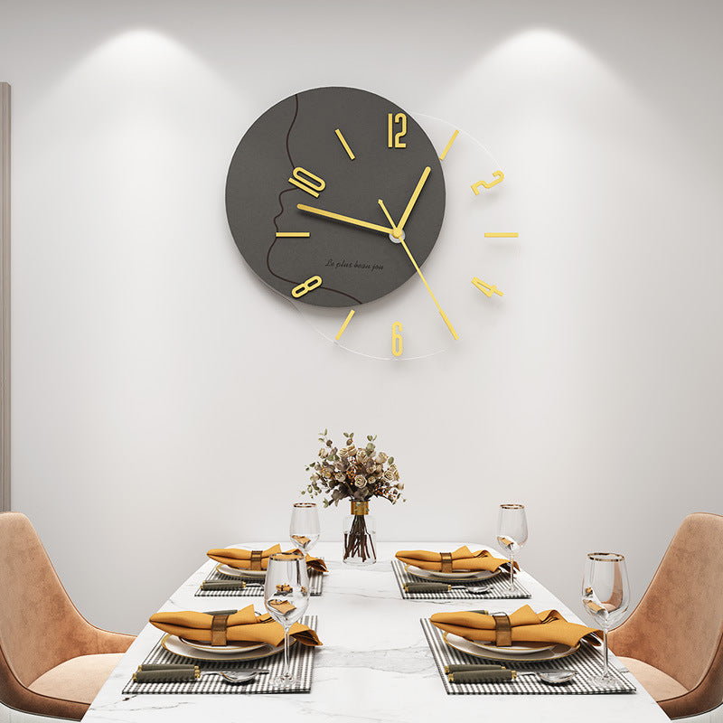 New Fashion Modern Minimalist Light Luxury Nordic Clock