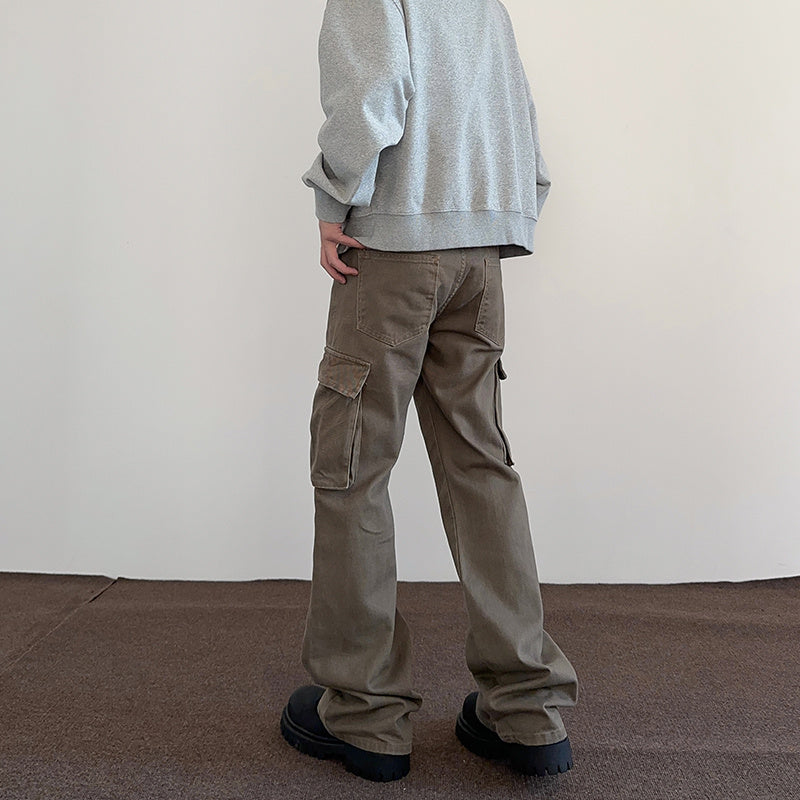 Maillard Retro American Style Large Pocket Workwear Pants For Men And Women