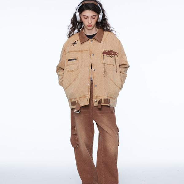 Retro Workwear Casual Pants For Men And Women