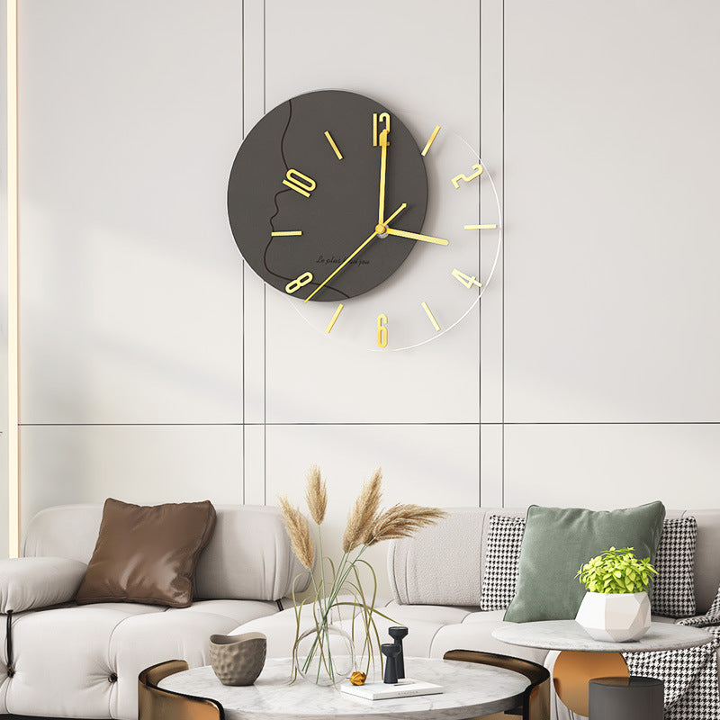 New Fashion Modern Minimalist Light Luxury Nordic Clock